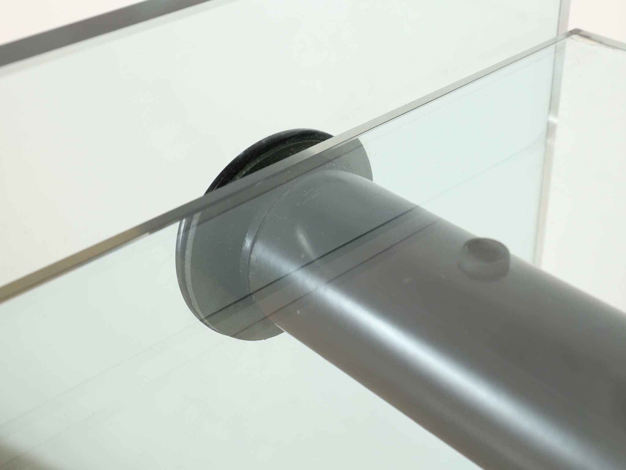 Gallotti&Radice Glasschreibtisch 1970er Jahre im Angebot 9