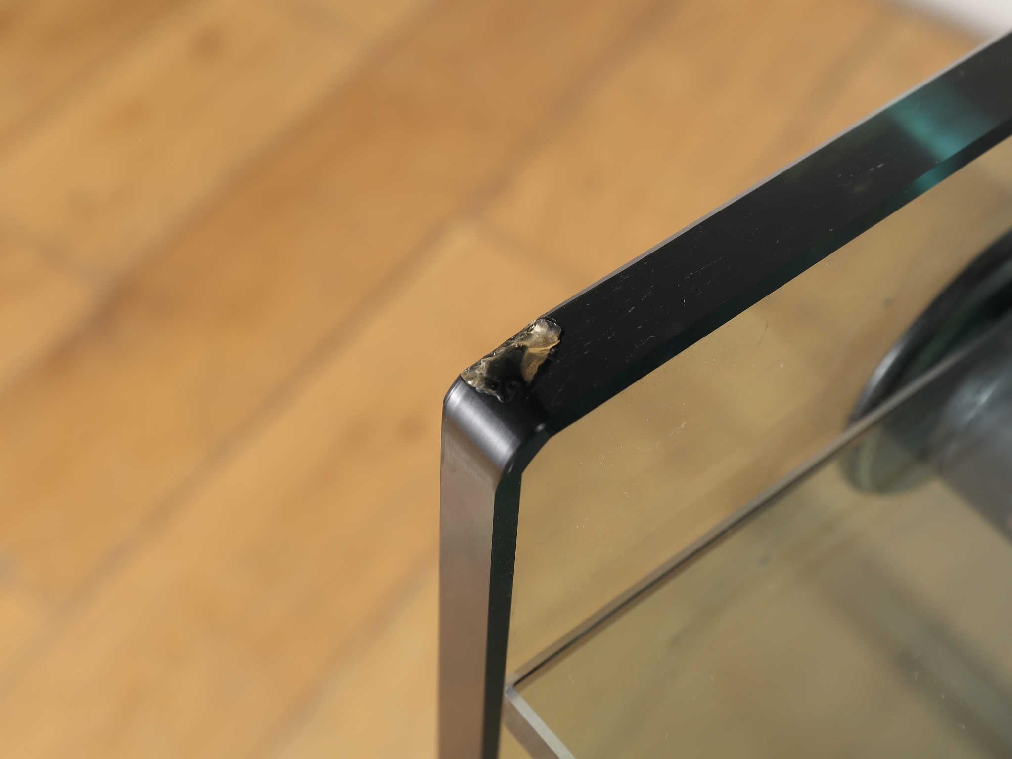 Gallotti&Radice Glasschreibtisch 1970er Jahre im Angebot 10