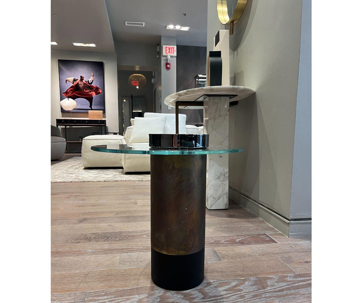 Gallotti&Radice Haumea Beistelltisch aus Glas aus Haumea-Cocktail (Moderne) im Angebot