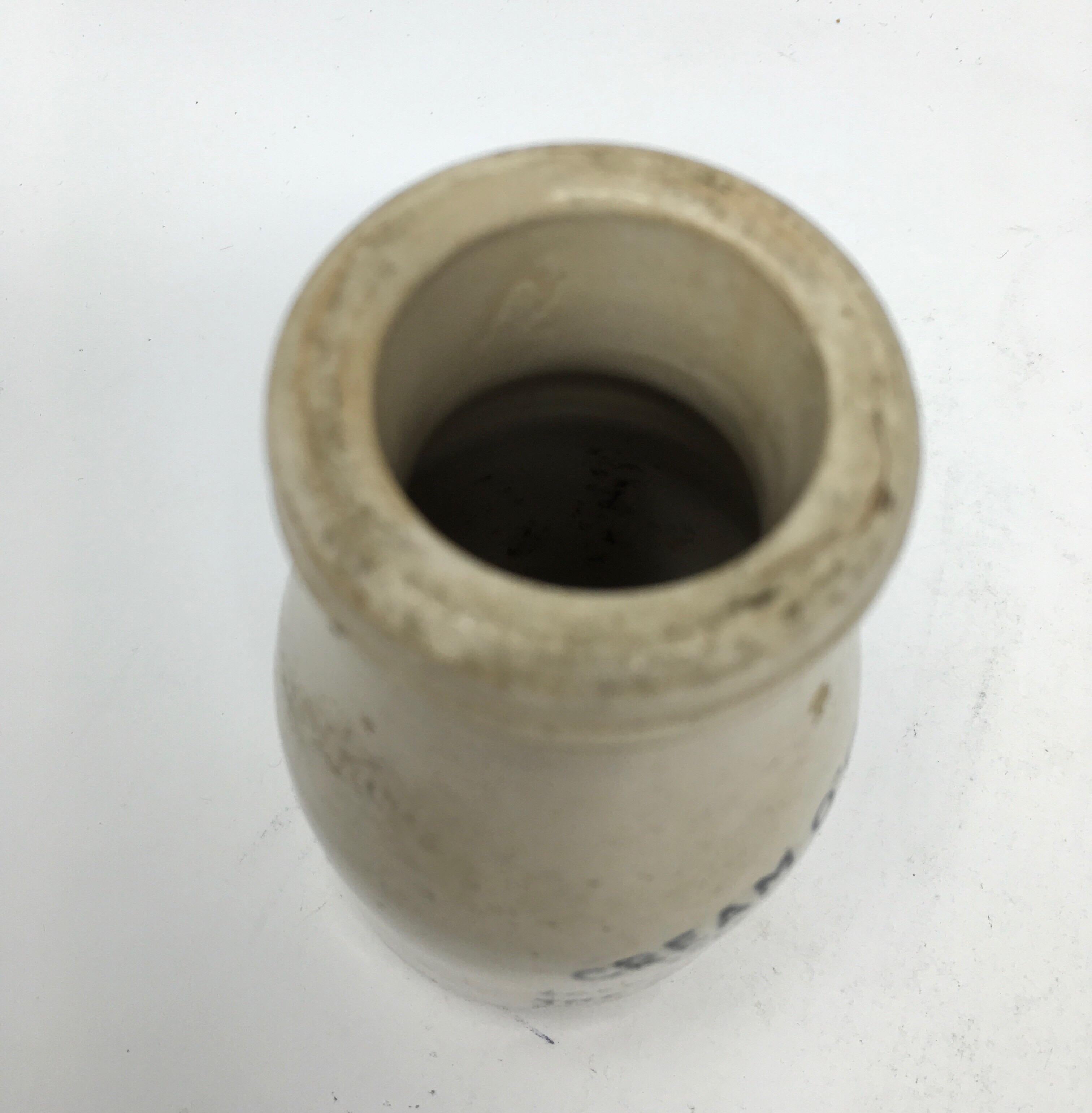 ceramic cream jar