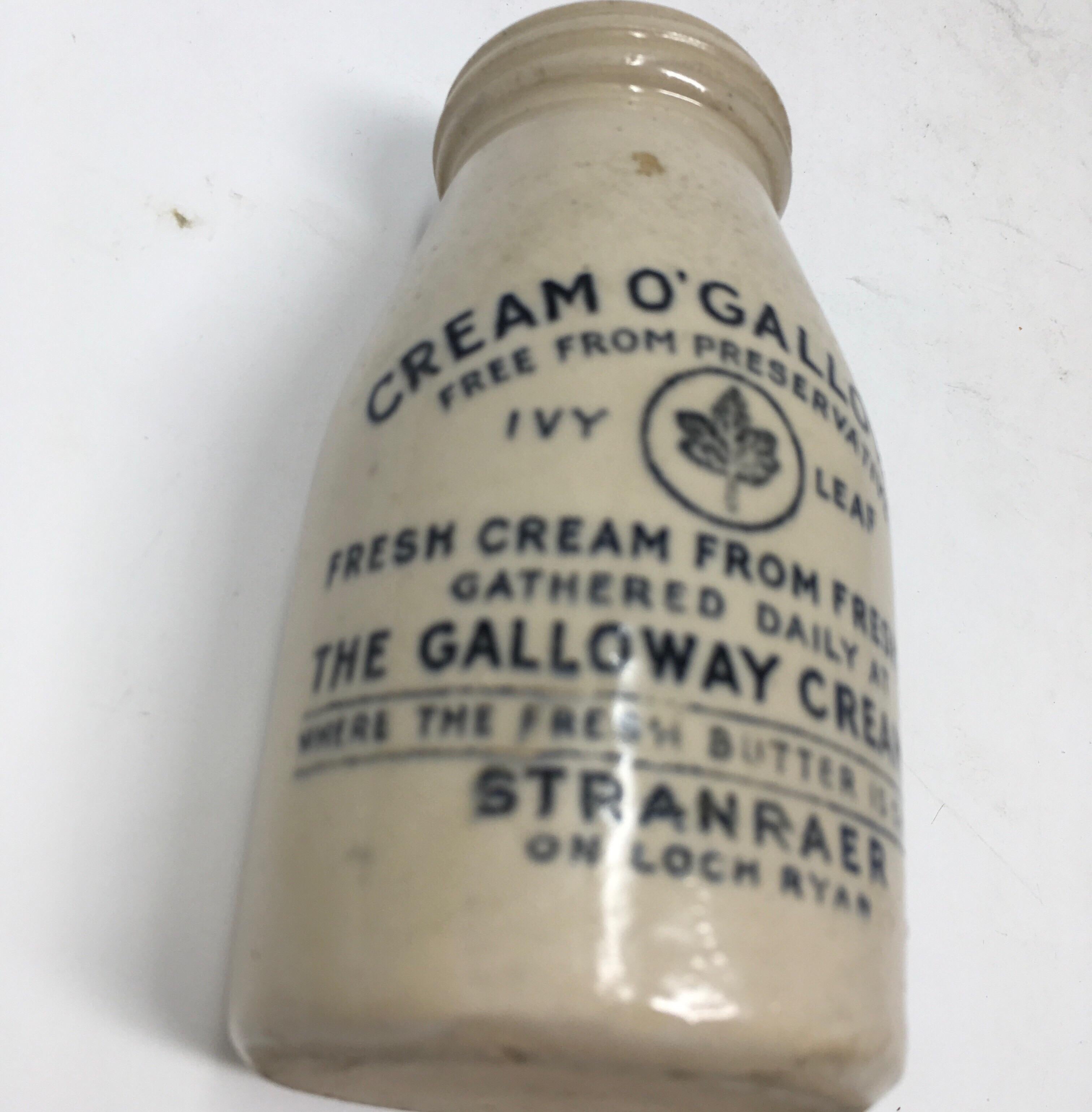 Glazed Galloway Preserved Cream Jar