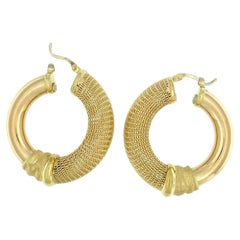 Galma&Cordif, boucles d'oreilles italiennes modernes en or jaune 18 carats 