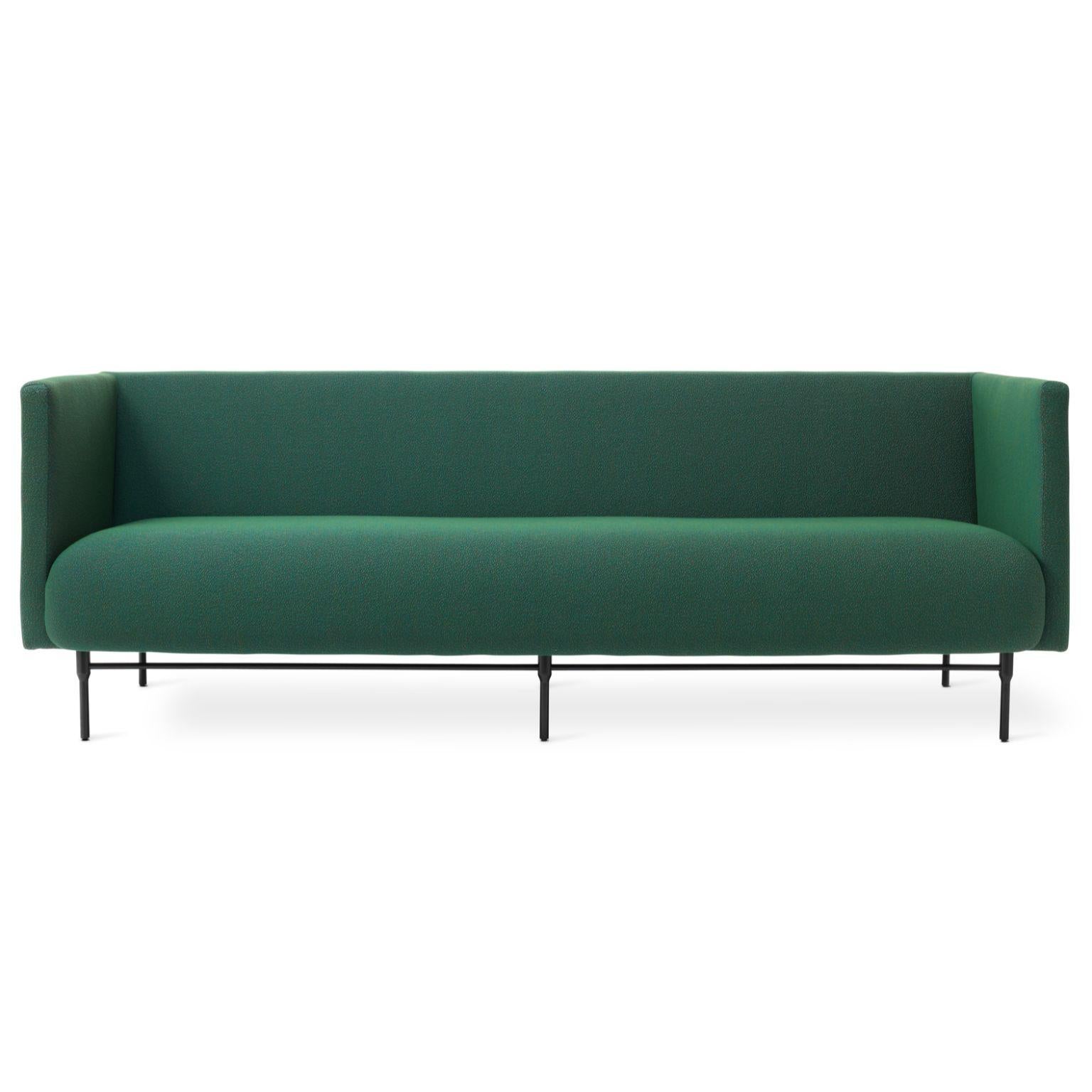 Galore 3 seater sprinkles eggplant by Warm Nordic.
Dimensions: D222 x W83 x H 76 cm.
Material: textile upholstery, powder coated black steel legs, wooden frame, foam, spring system.
Weight: 62 kg
Also available in different colours and finishes.