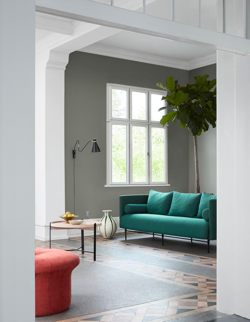 Post-Modern Galore Cushion Round Grey Melange by Warm Nordic