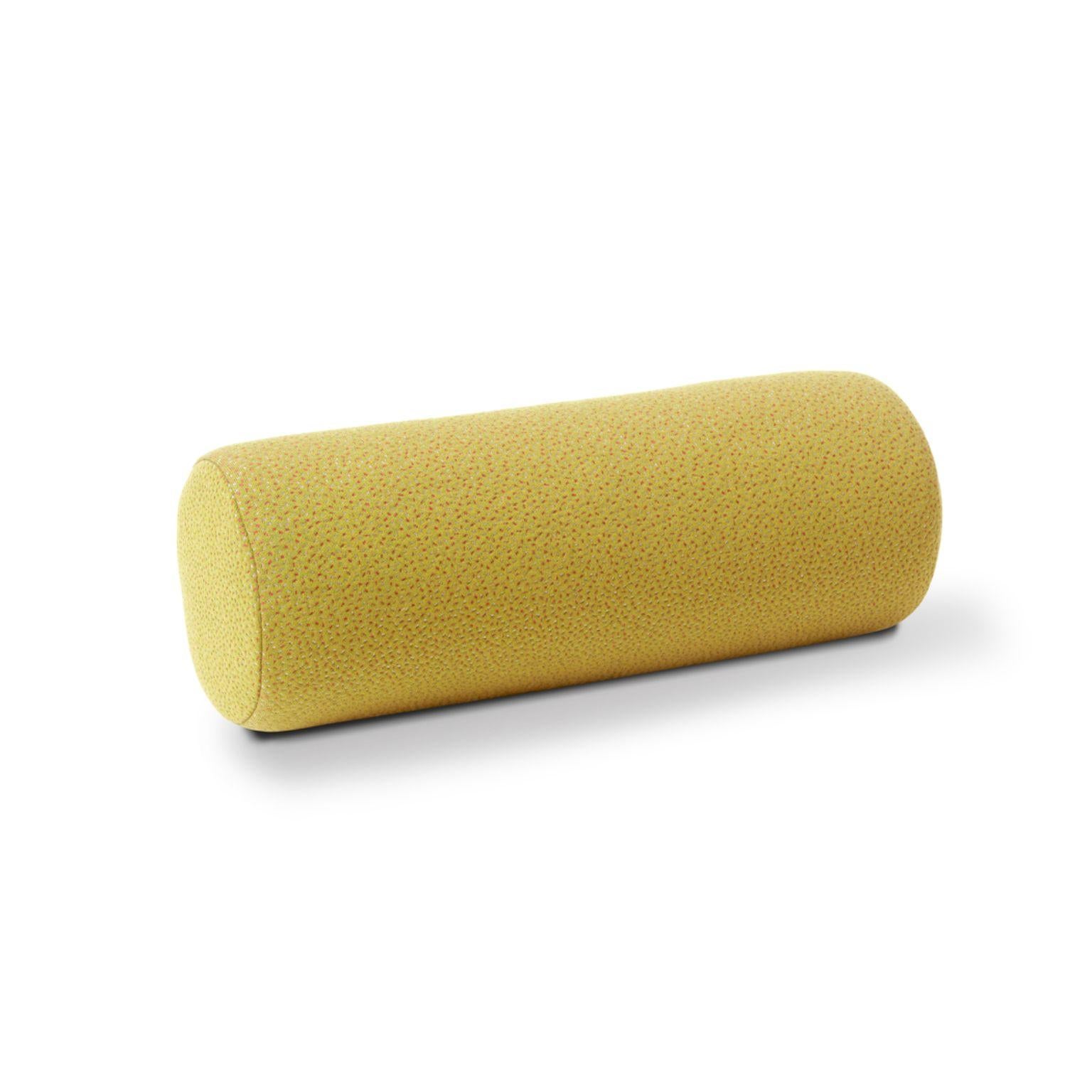 Galore cushion sprinkles desert yellow by Warm Nordic.
Dimensions: D16 x H 46 cm.
Material: Textile upholstery, Granulate and feathers filling.
Weight: 0.9 kg
Also available in different colours and finishes. 

An elegant bolster cushion,