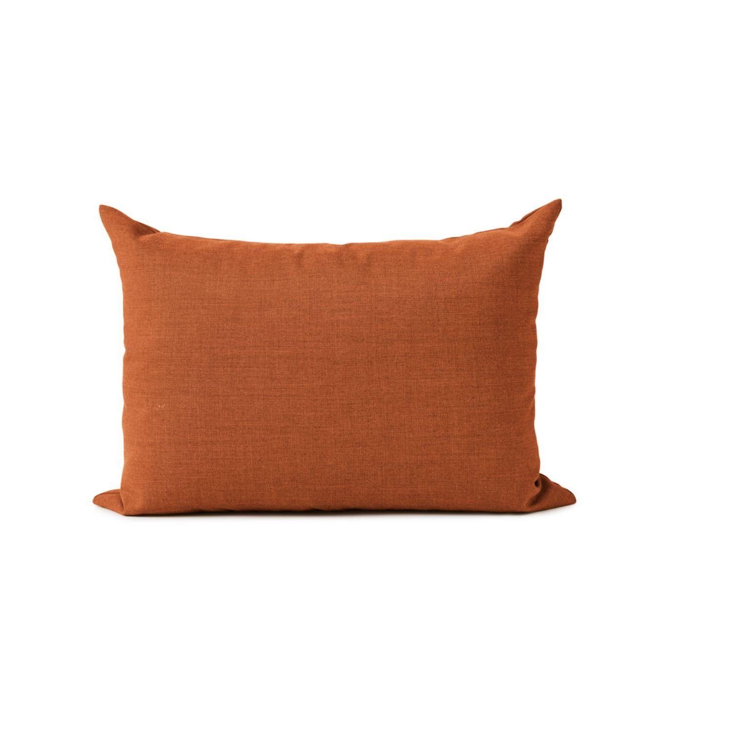 Galore cushion square burnt orange by Warm Nordic
Dimensions: D70 x H 50 cm
Material: Textile upholstery, Granulate and feathers filling.
Weight: 1.4 kg
Also available in different colours and finishes. 

An elegant oversized sofa cushion,