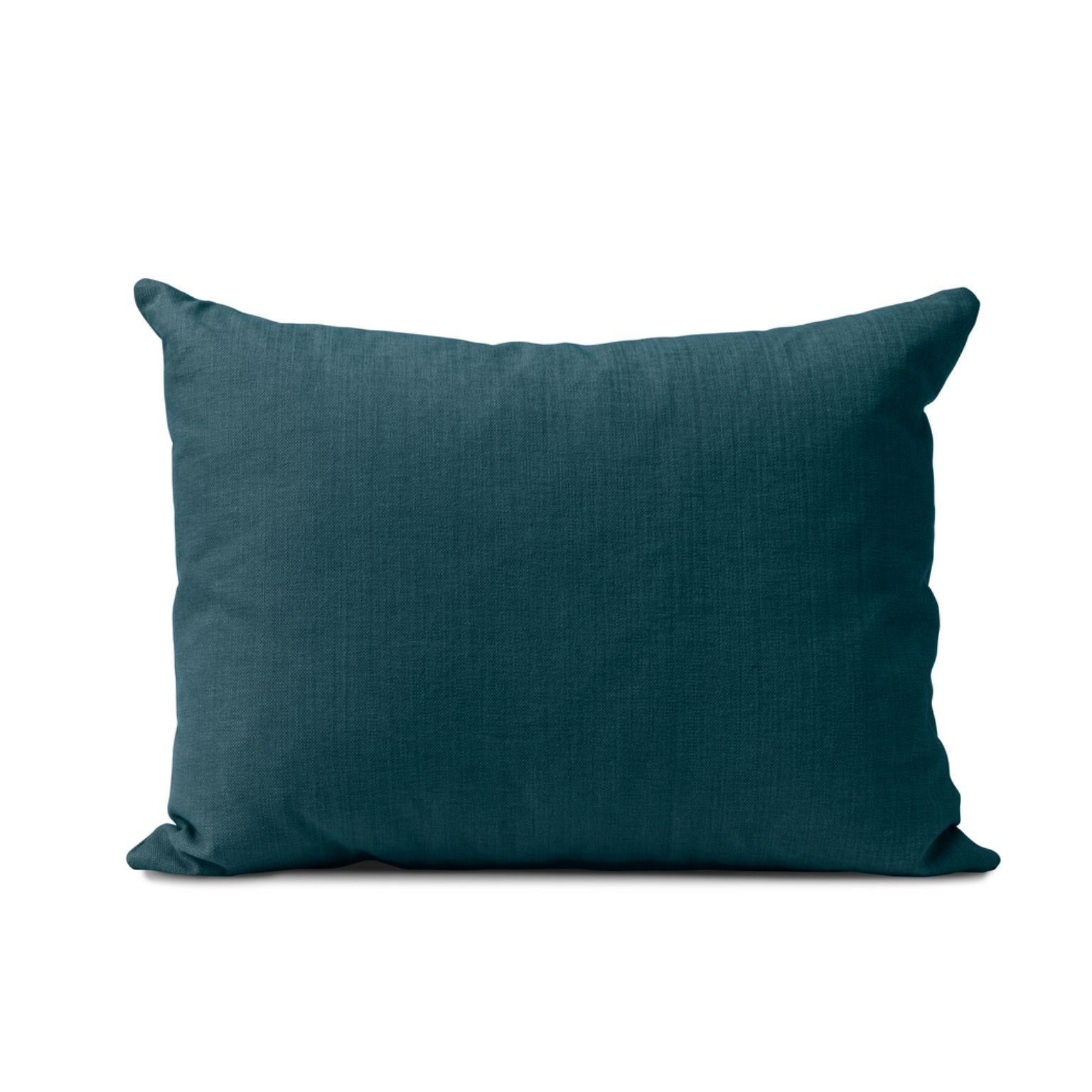 Galore cushion square dark teal by Warm Nordic
Dimensions: W 70 x D 15 x H 50 cm
Material: Textile upholstery, Granulate and feathers filling.
Weight: 1.4 kg
Also available in different colors and finishes. 

An elegant oversized sofa cushion,