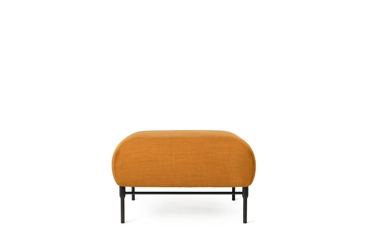 Galore Module Pouf dark Ochre by Warm Nordic
Dimensions: D75 x W75 x H 44 cm
Material: Textile upholstery, Powder coated black steel legs, Wooden frame, foam, spring system.
Weight: 15.5 kg
Also available in different colours.

Warm Nordic is