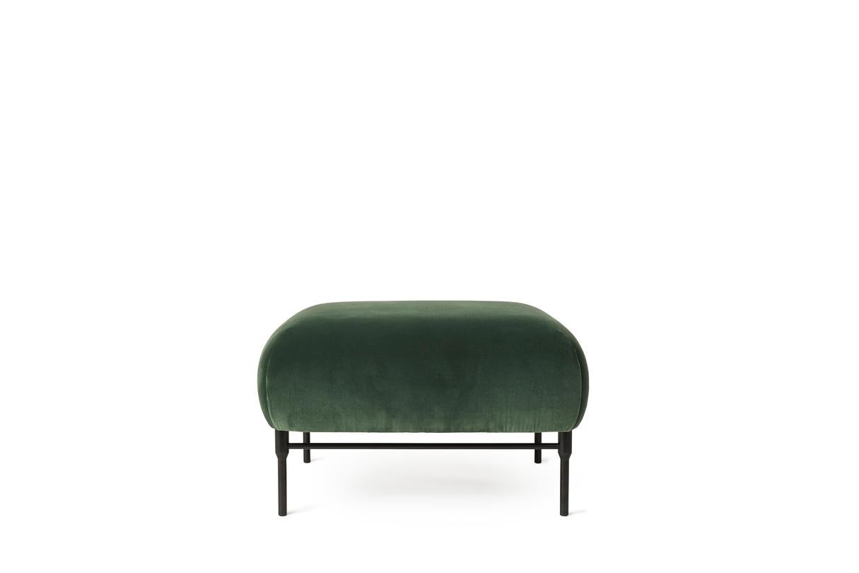 Galore Module Pouf Forest Green by Warm Nordic
Dimensions: D75 x W75 x H 44 cm
Material: Textile upholstery, Powder coated black steel legs, Wooden frame, foam, spring system.
Weight: 15.5 kg
Also available in different colours. Please contact