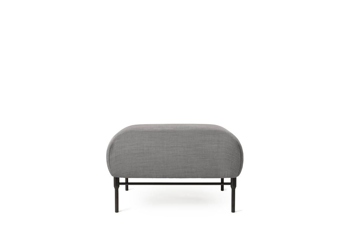Galore module pouf grey melange by Warm Nordic
Dimensions: D 75 x W 75 x H 44 cm
Material: Textile upholstery, Powder coated black steel legs, Wooden frame, foam, spring system.
Weight: 15.5 kg
Also available in different colours.

Warm Nordic