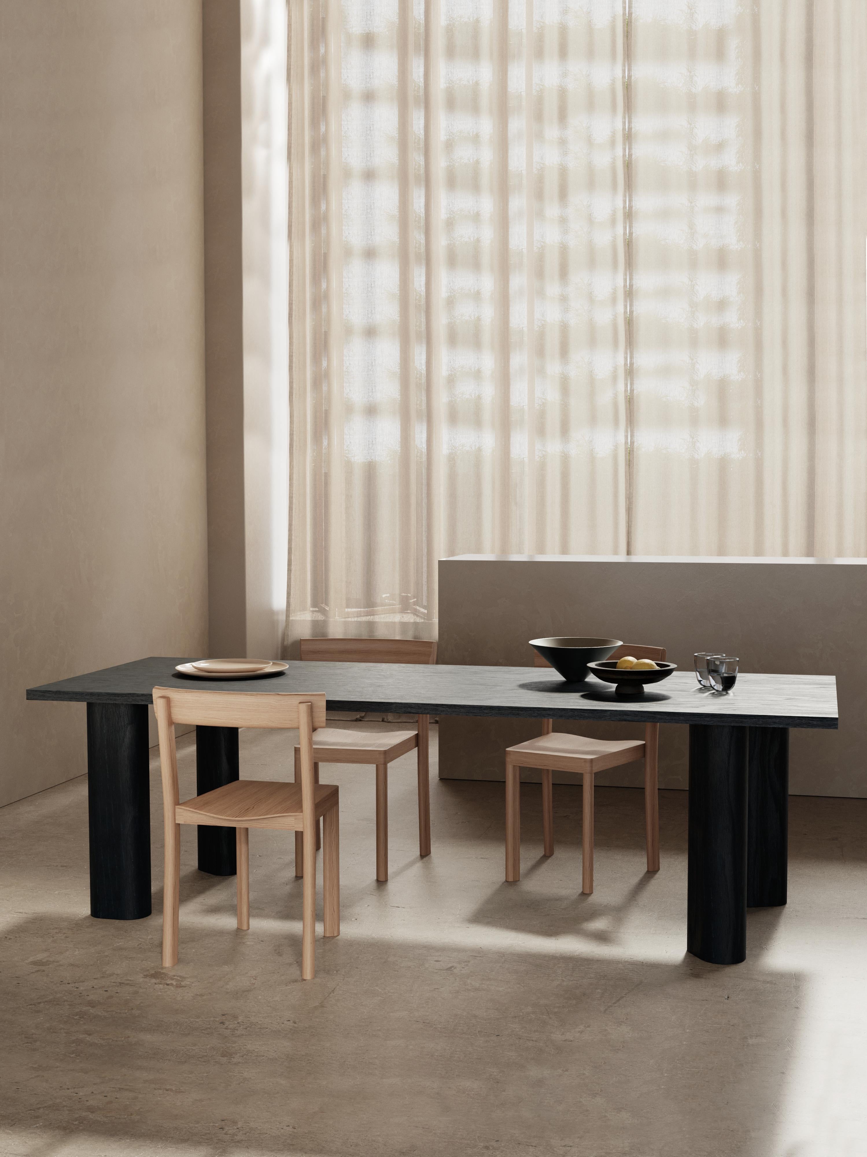 Post-Modern Galta Forte 240 Black Oak Dining Table by Kann Design For Sale