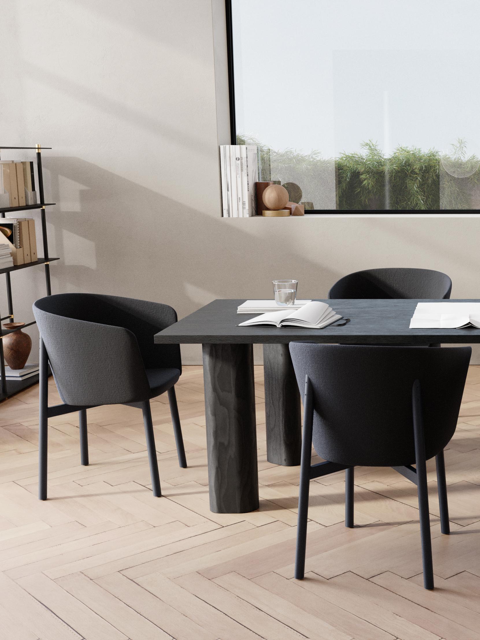 Galta Forte 240 Black Oak Dining Table by Kann Design In New Condition For Sale In Geneve, CH