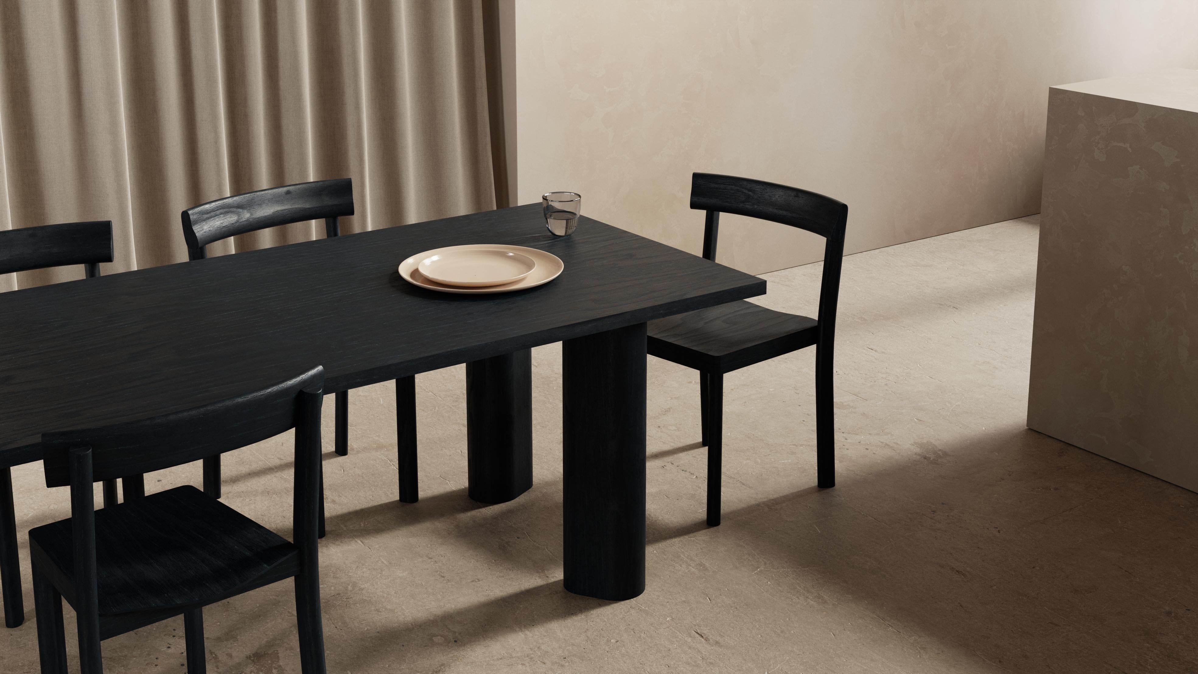 Contemporary Galta Forte 240 Black Oak Dining Table by Kann Design For Sale