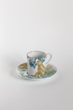 Galtaji, Set da caffè con sei porcellane contemporanee con design decorativo