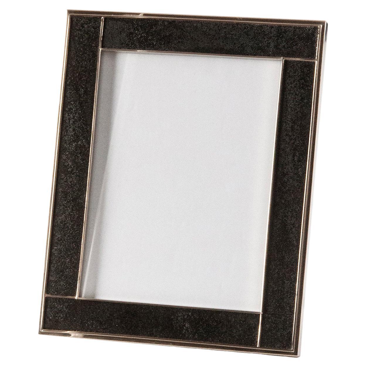 Galucharme Black Picture Frame by Nino Basso For Sale