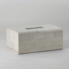 Galuchat Shagreen Long Tissue Box in Parallel Line by Alexander Lamont