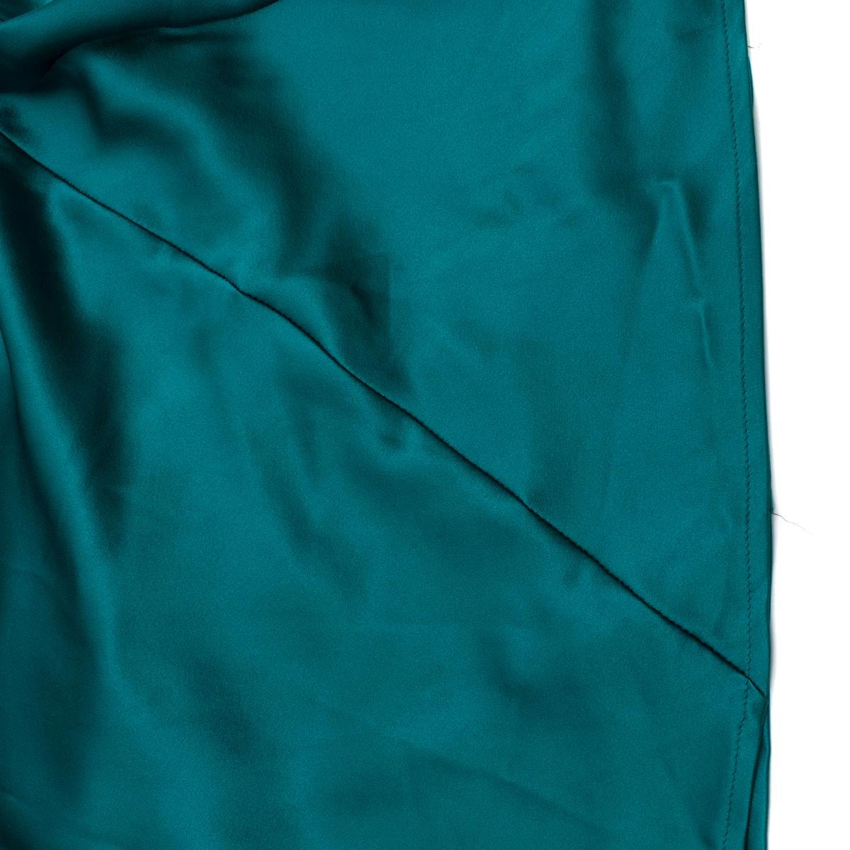 Women's Galvan London Emerald Silk Sienna Dress UK 8
