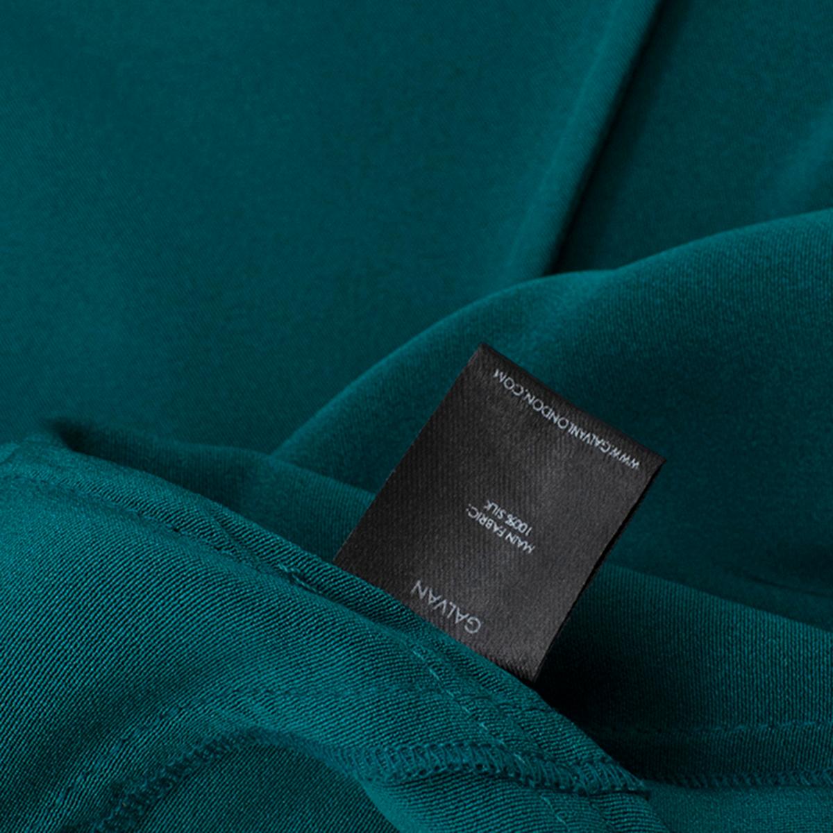 Galvan London Emerald Silk Sienna Dress UK 8 1