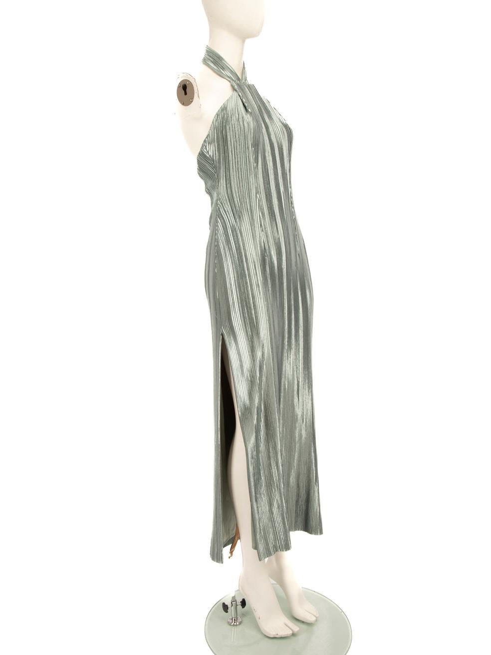 CONDITION is Very good. Hardly any visible wear to dressis evident. Original tags are present however there is fraying at the bottom of the dress along its edges and one of the hook is missing for the neck closure on this new Galvan London designer