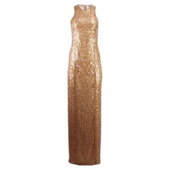 Galvan London Sequined Jersey Gown UK 12 