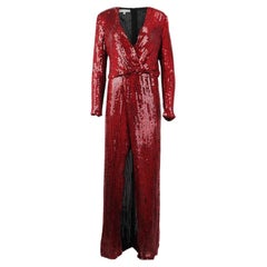 Galvan London Vera Sequined Silk Georgette Gown UK 16