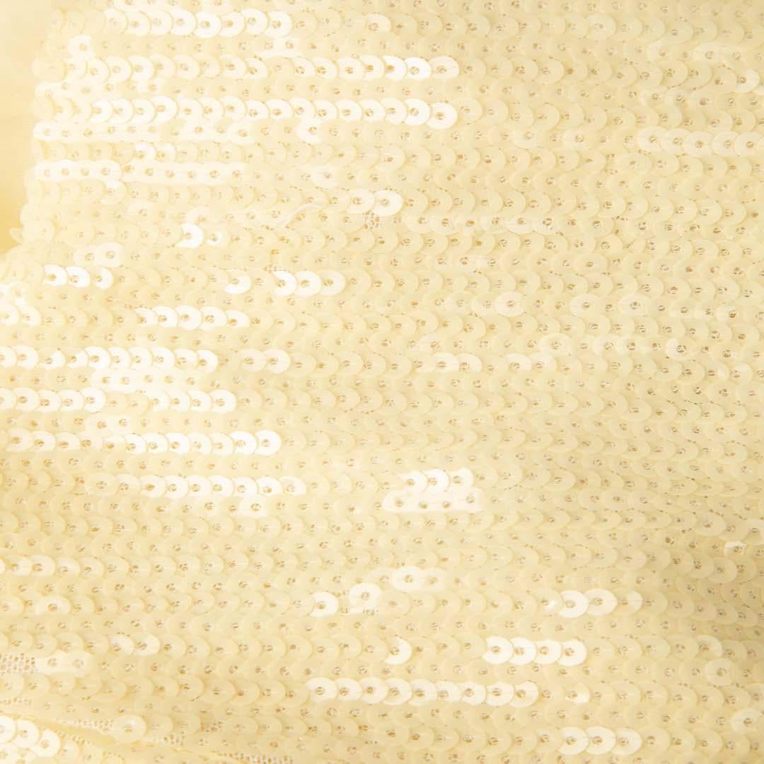 Women's Galvan London Yellow Sequin Top & Skirt Co-Ord Size S