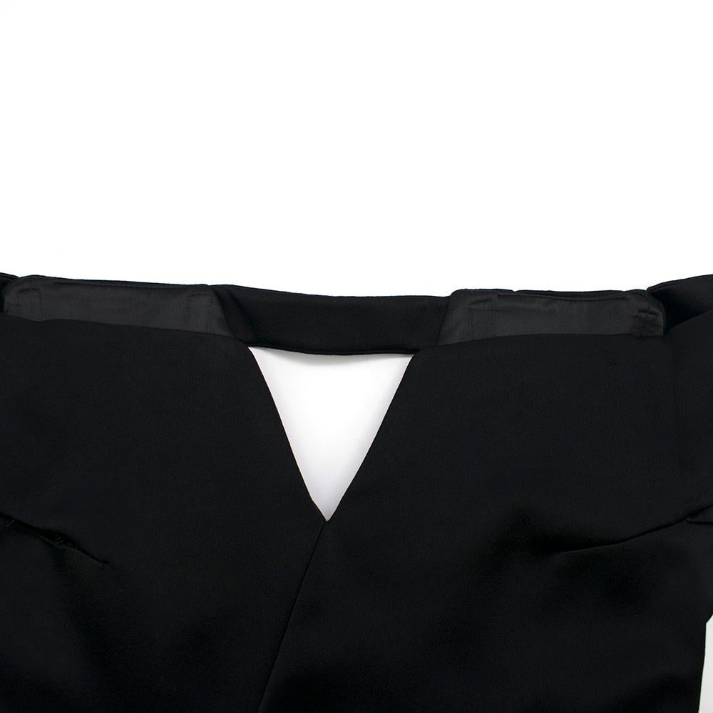 Galvan Satin Back Crepe Off-The-Shoulder Gown - Size US 6 For Sale 1