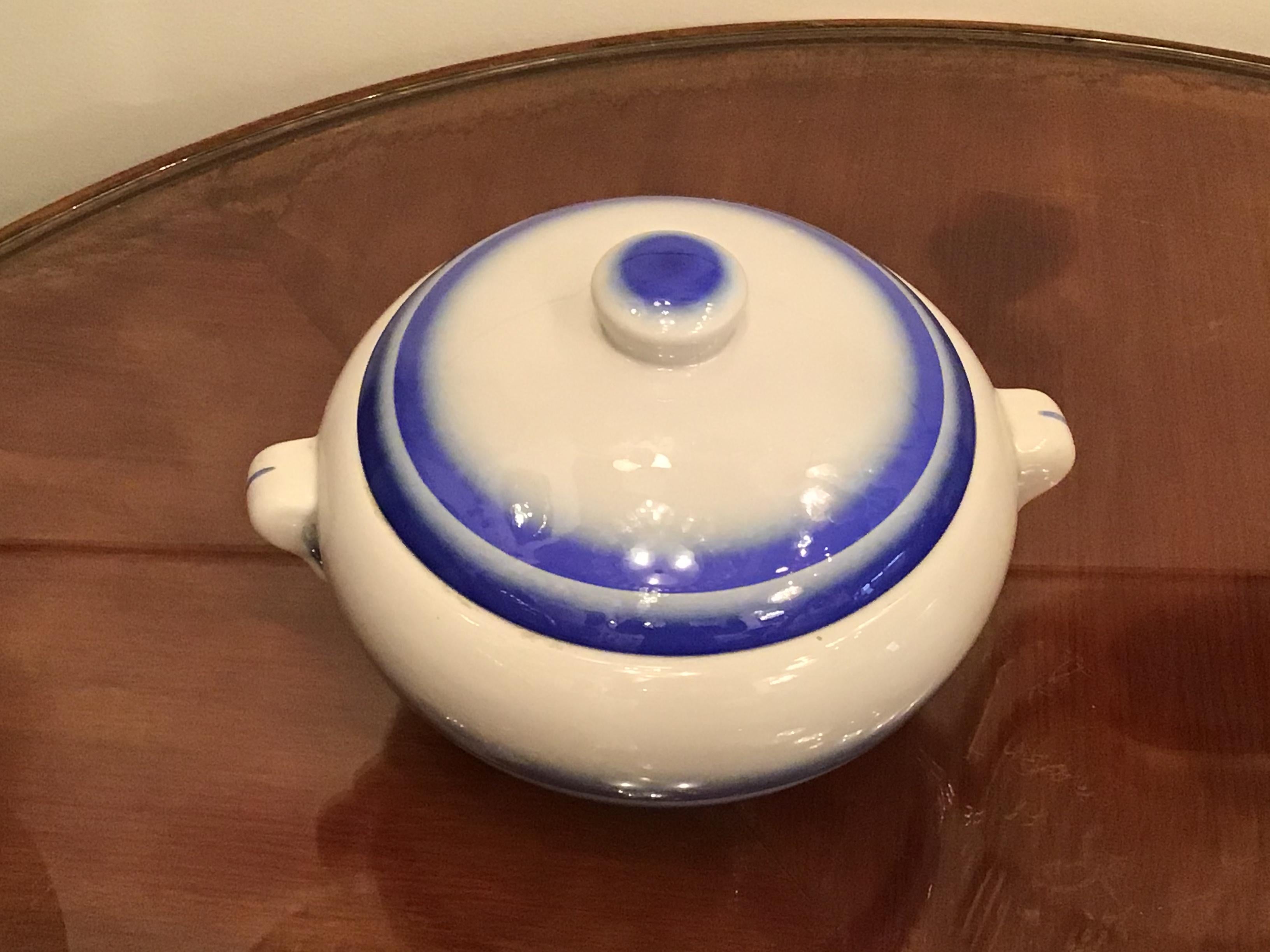 Galvani Pordenone Soup Tureen Centerpiece 1930 Ceramic, Italy For Sale 8