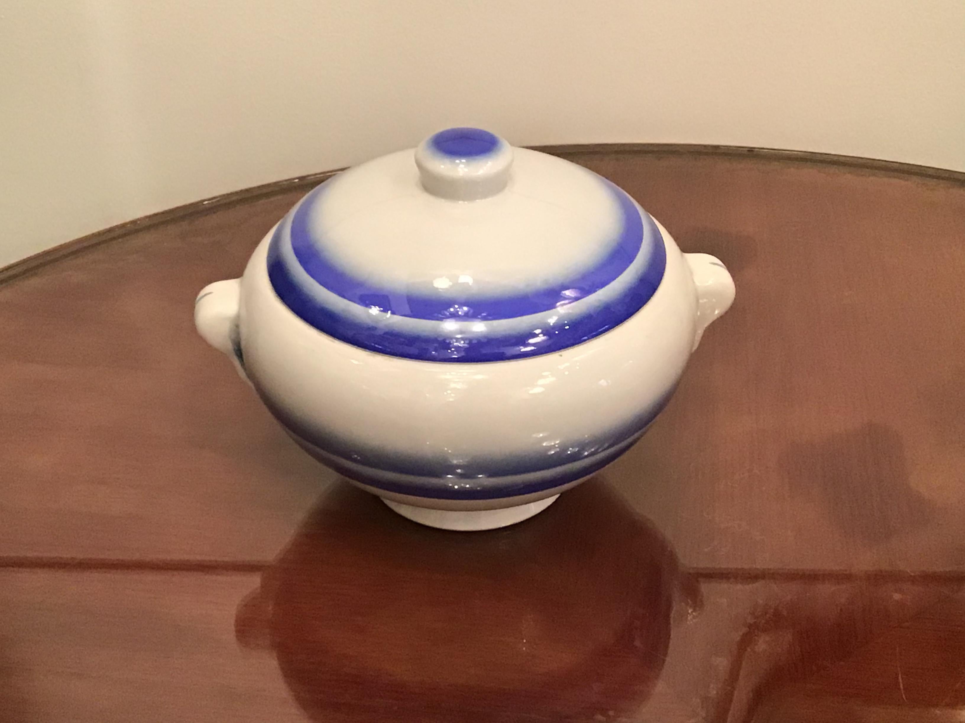 Galvani Pordenone Soup Tureen Centerpiece 1930 Ceramic, Italy For Sale 10