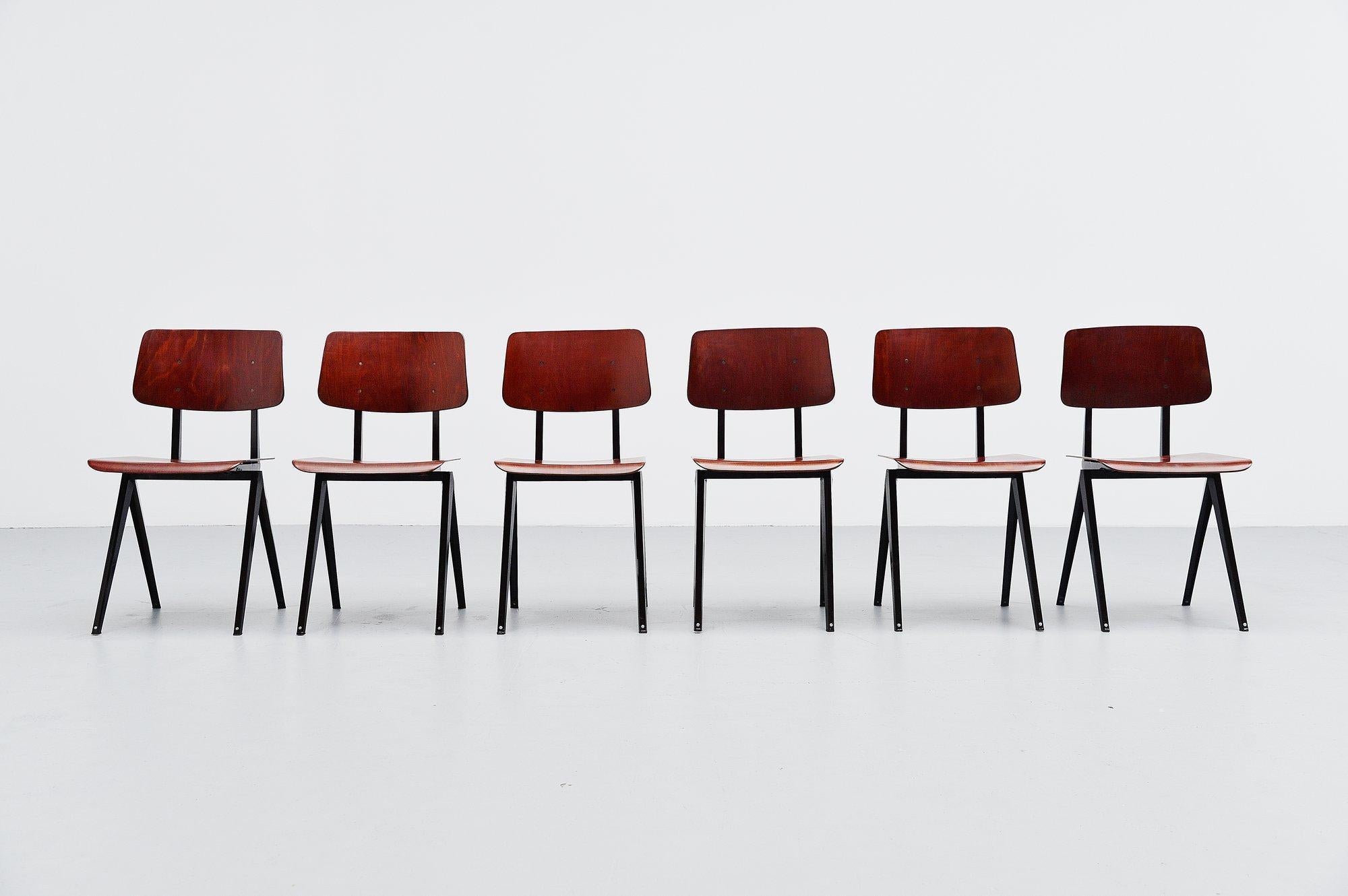 Mid-Century Modern Galvanitas Industrial Chairs, Holland, 1970