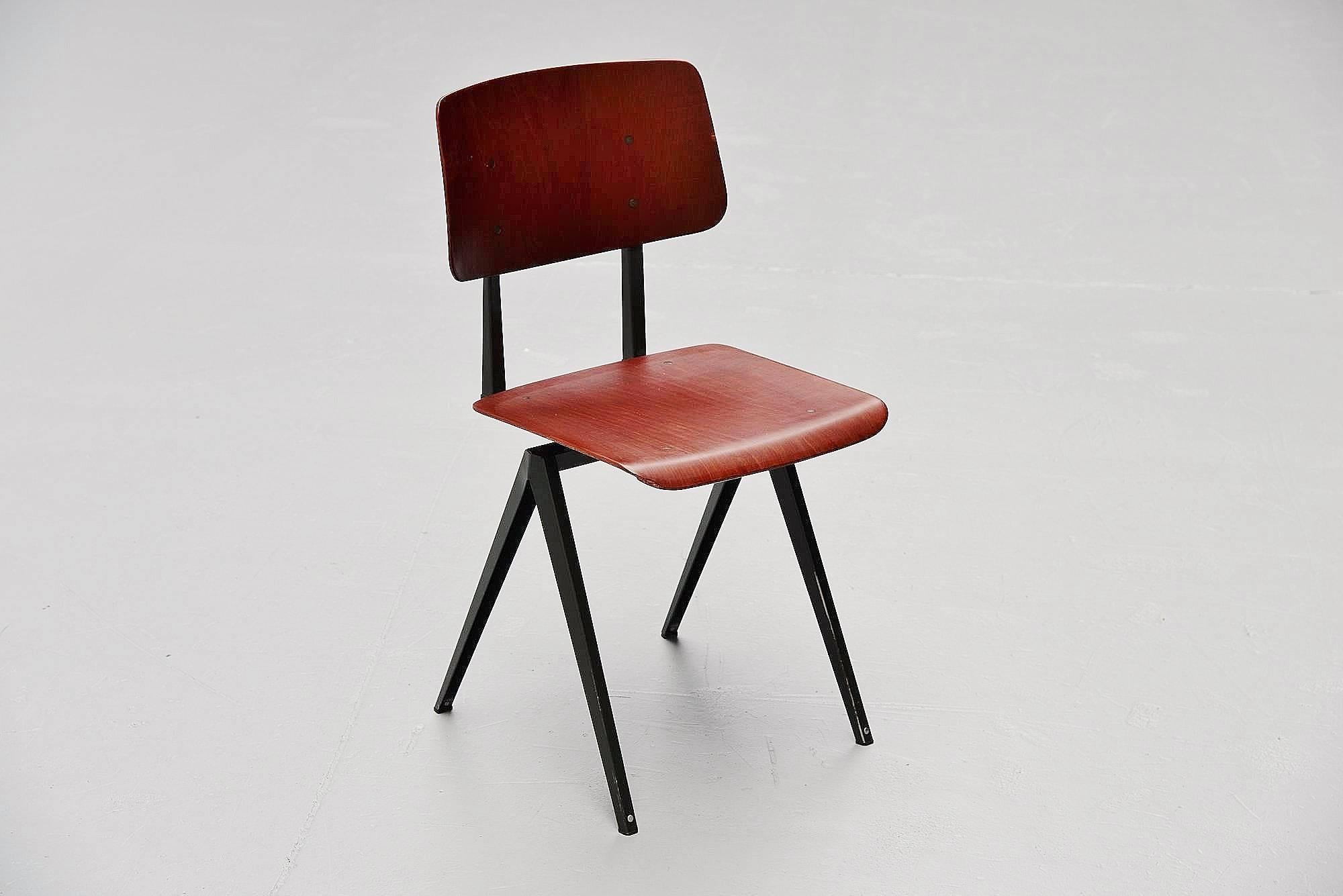 Metal Galvanitas Industrial Chairs Set of Four, Holland, 1970