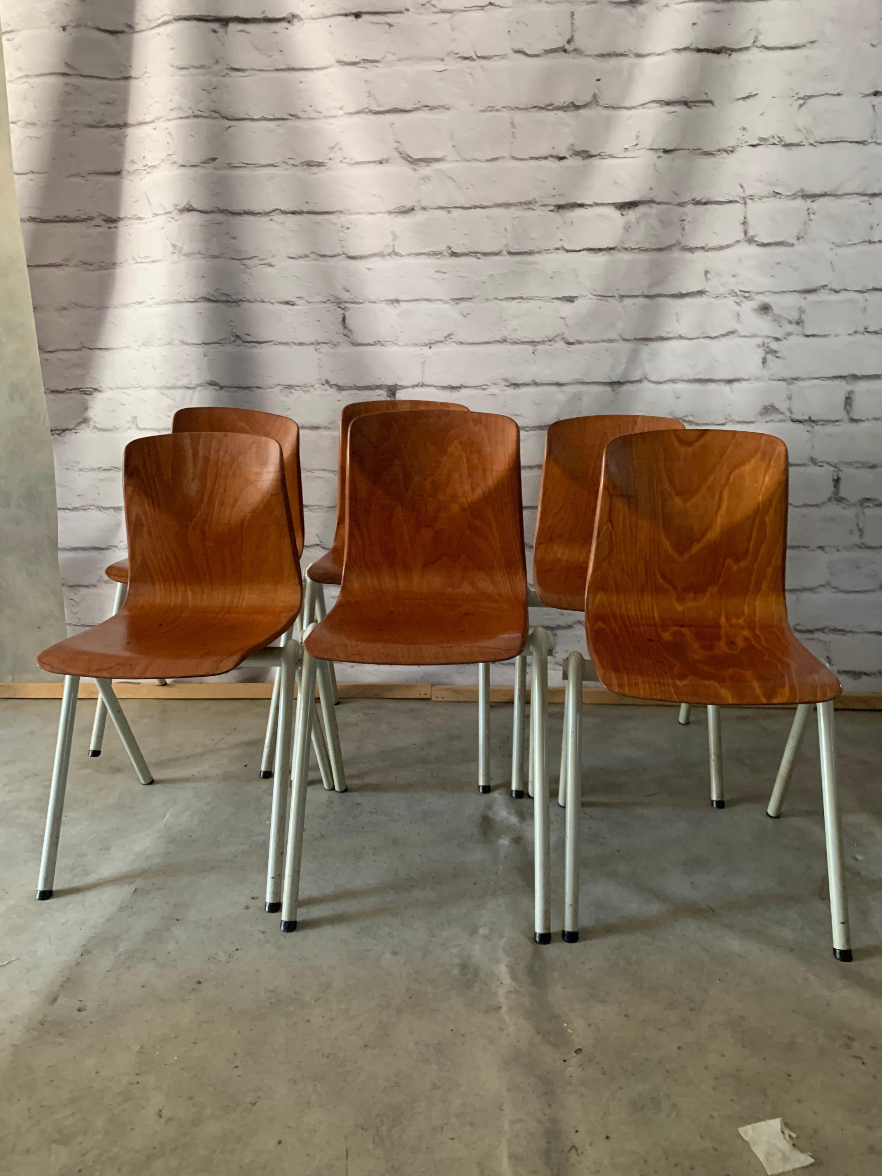 Industrial Galvanitas S30 Chairs Set Of 6