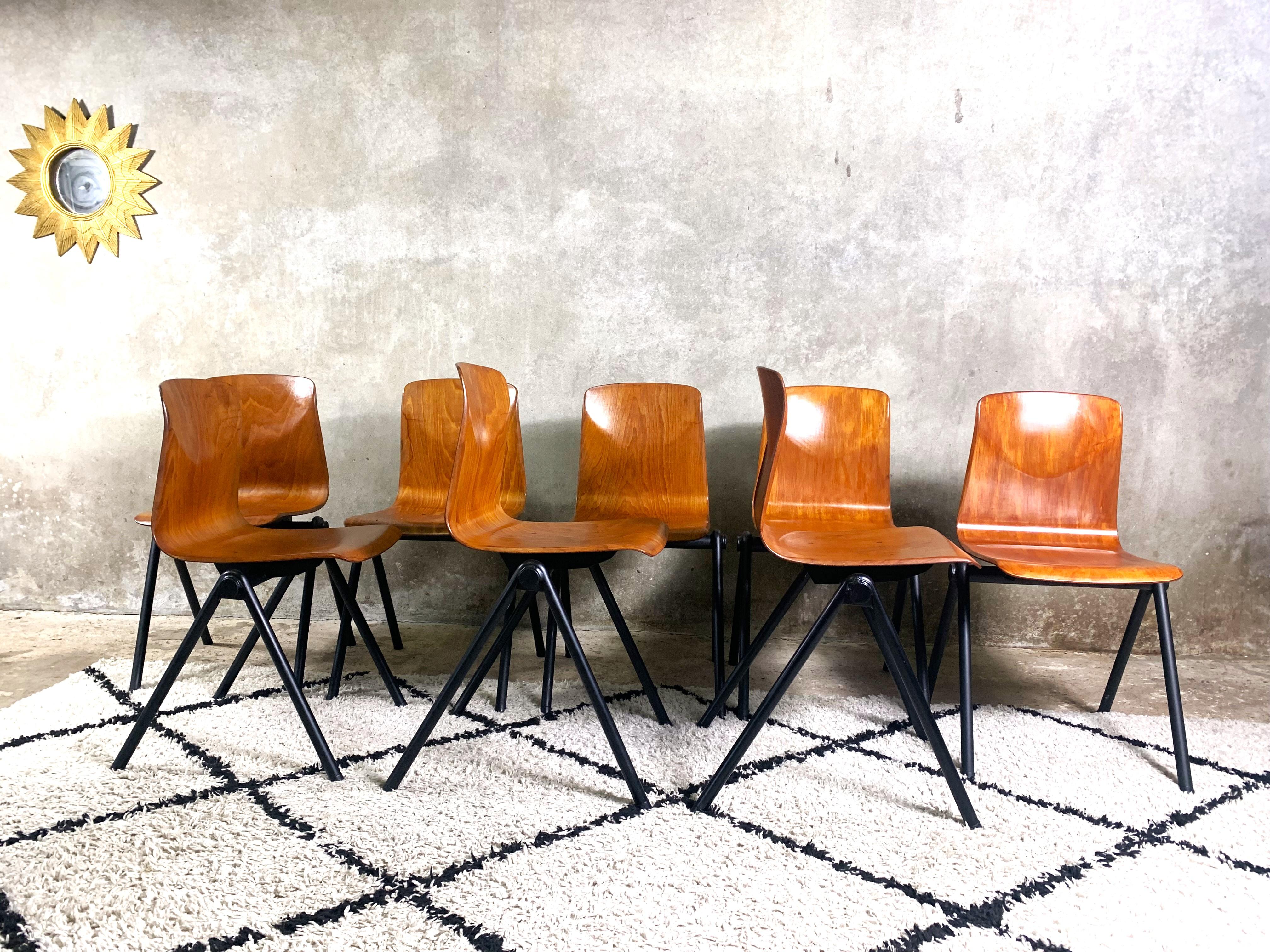 Galvanitas S30 Chairs Set Of 8 In Good Condition In Bunnik, NL