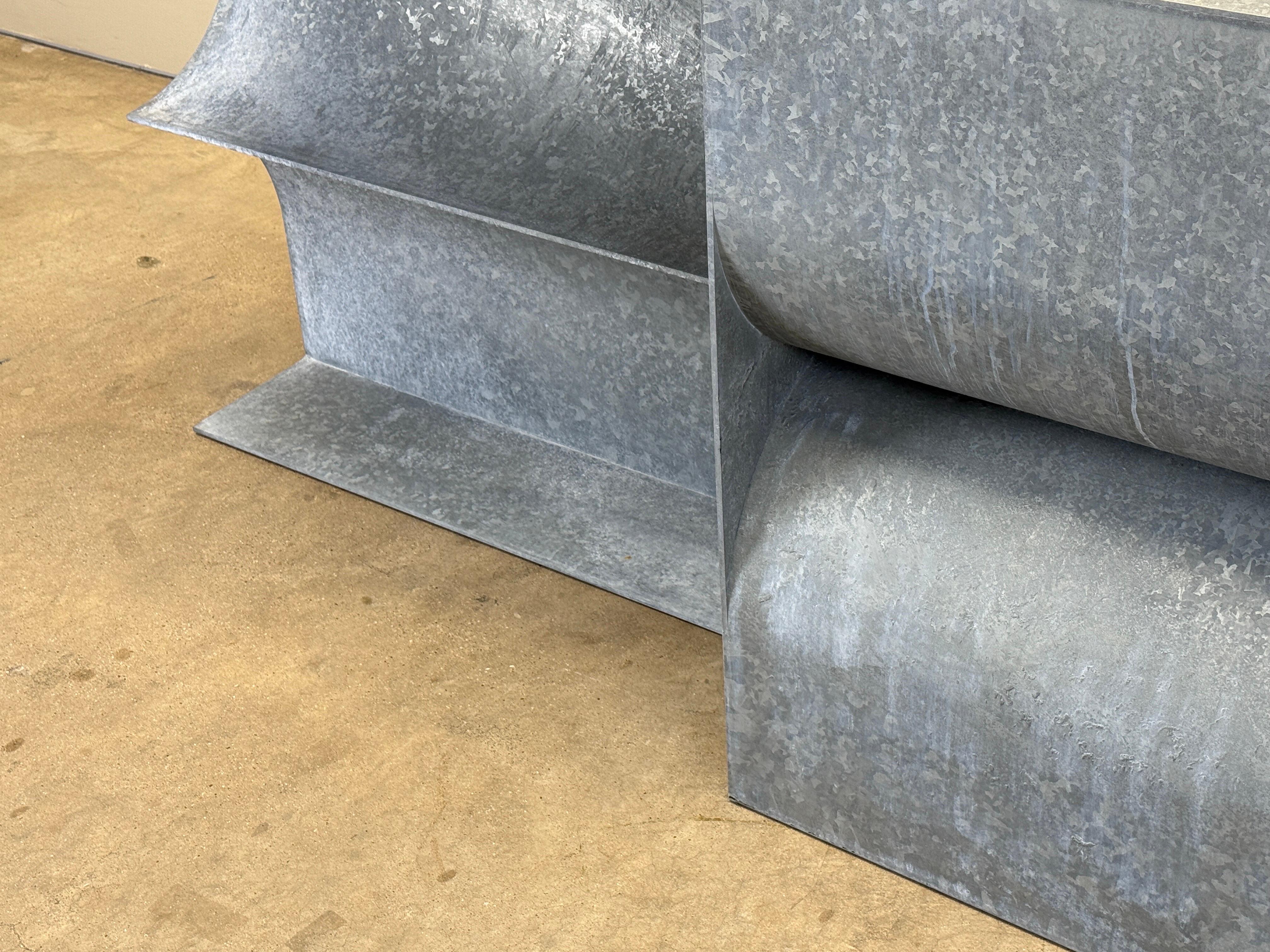 Galvanized 'Kelly' Console by Christopher Stuart For Sale 8