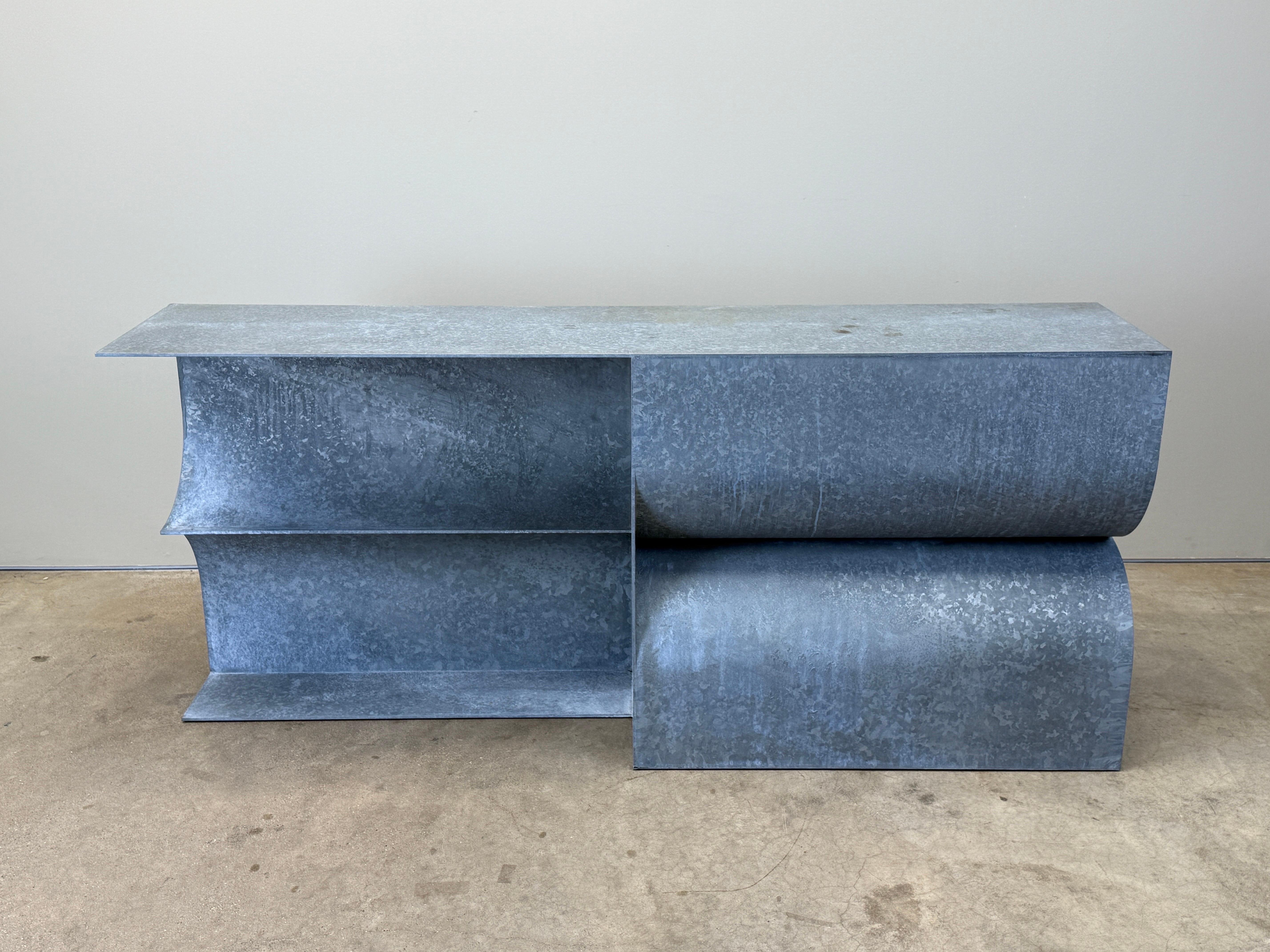 Galvanized 'Kelly' Console by Christopher Stuart For Sale 11