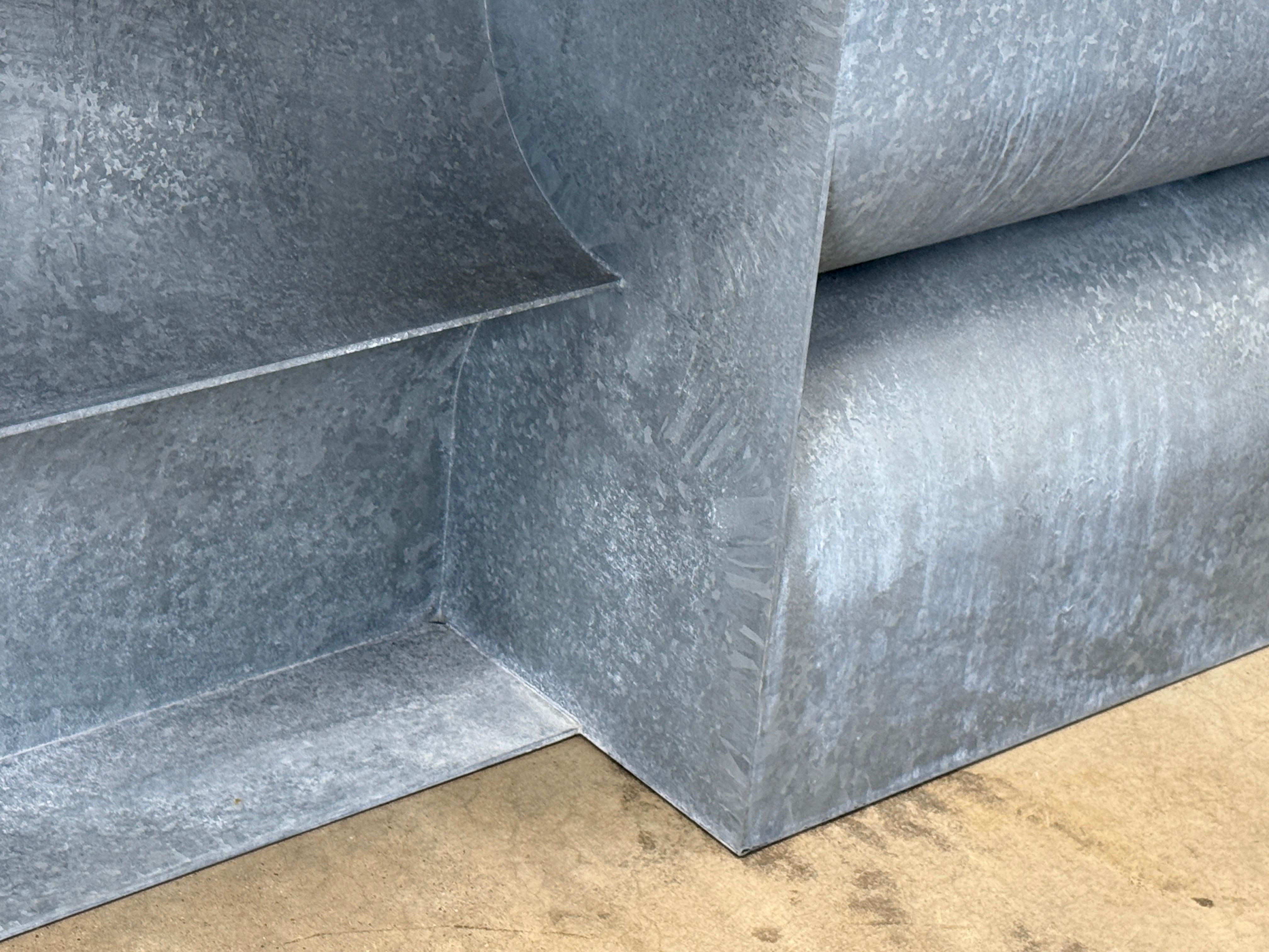 Galvanized 'Kelly' Console by Christopher Stuart For Sale 13