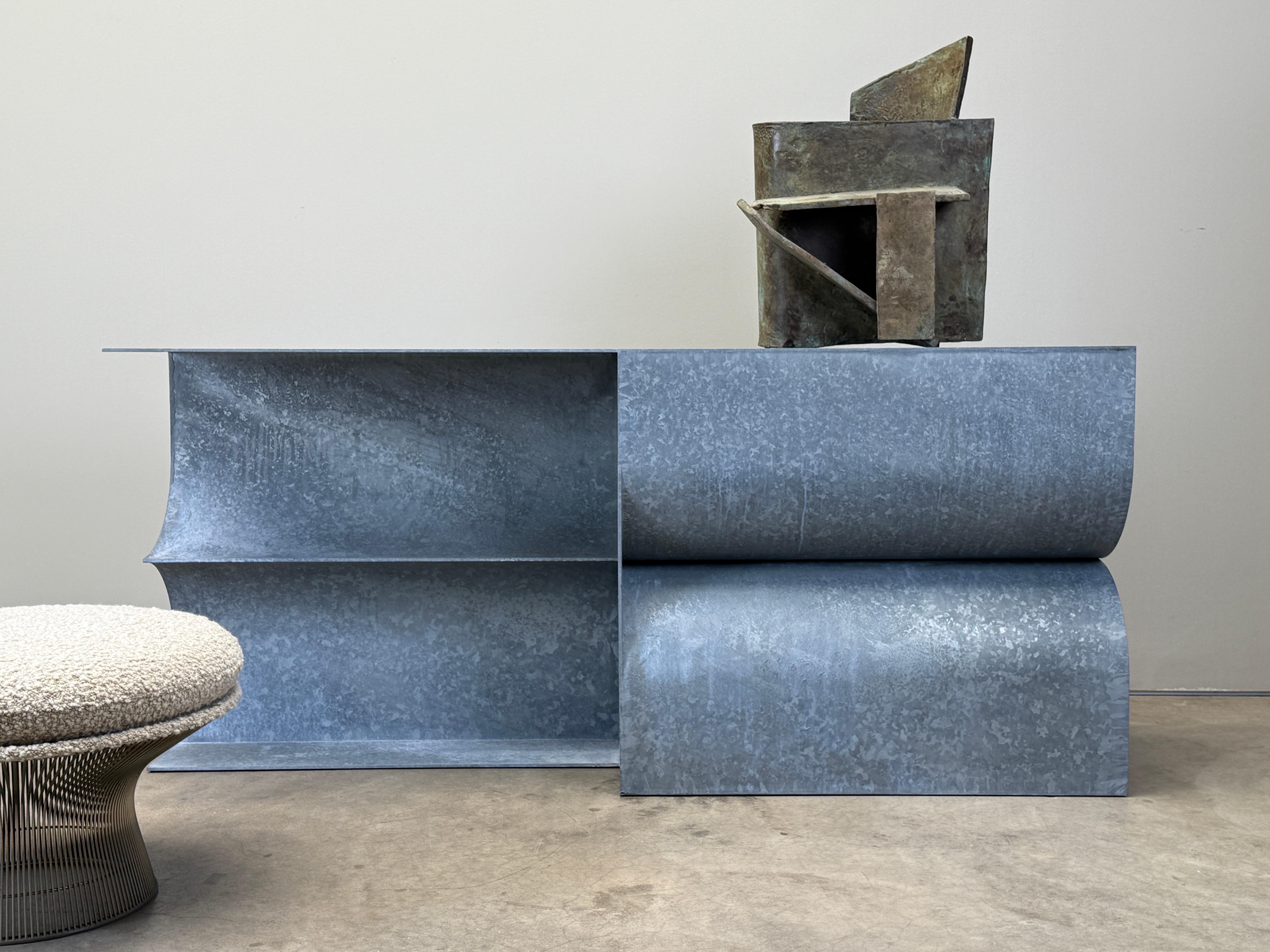 Galvanized 'Kelly' Console by Christopher Stuart For Sale 4