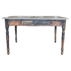 Used Galvanized Writing Desk