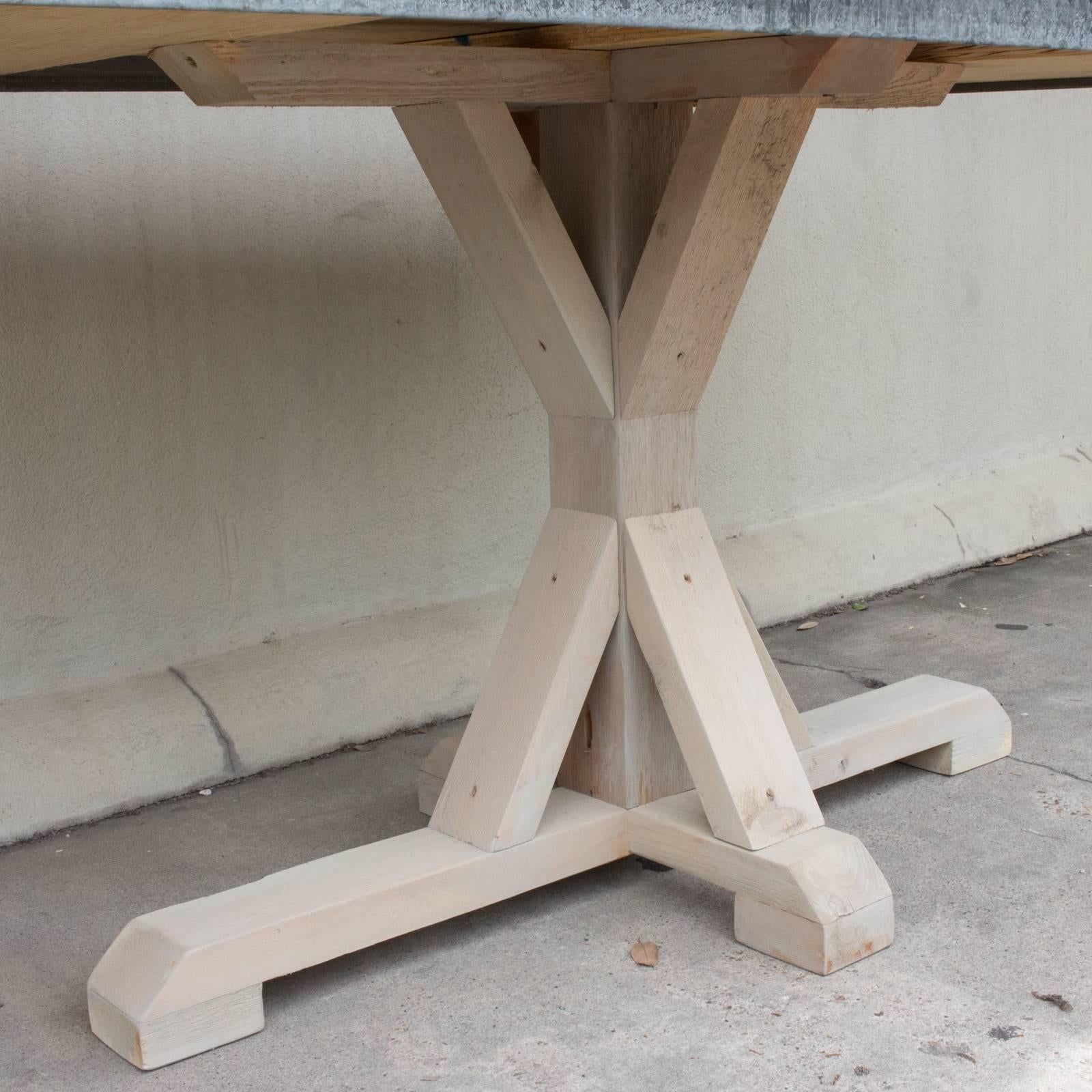 galvanised table top