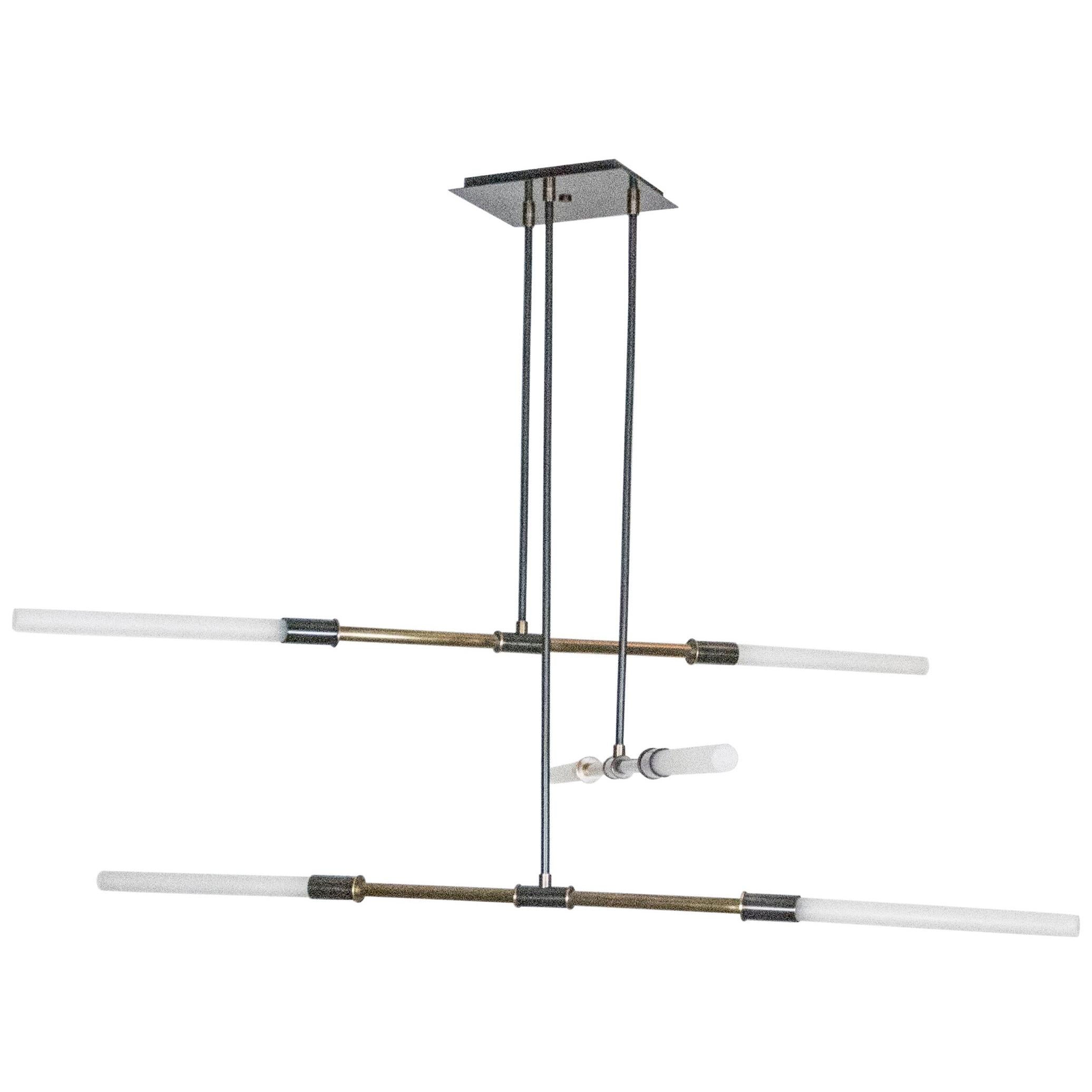 Gambetta Chandelier by Bourgeois Boheme Atelier, Oil Rubbed Bronze For Sale