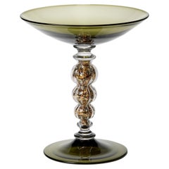 Gambo Ottone, green handblown glass centrepiece by Anthony Scala & Liam Reeves