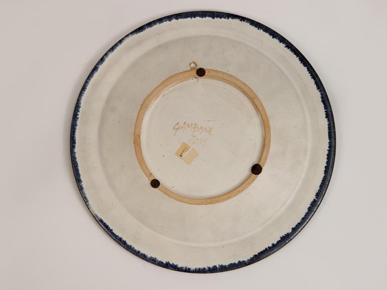 Gambone Ceramic Charger at 1stDibs