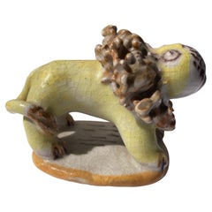 Vintage Gambone Ceramic/Pottery Lion Sculpture, Marked