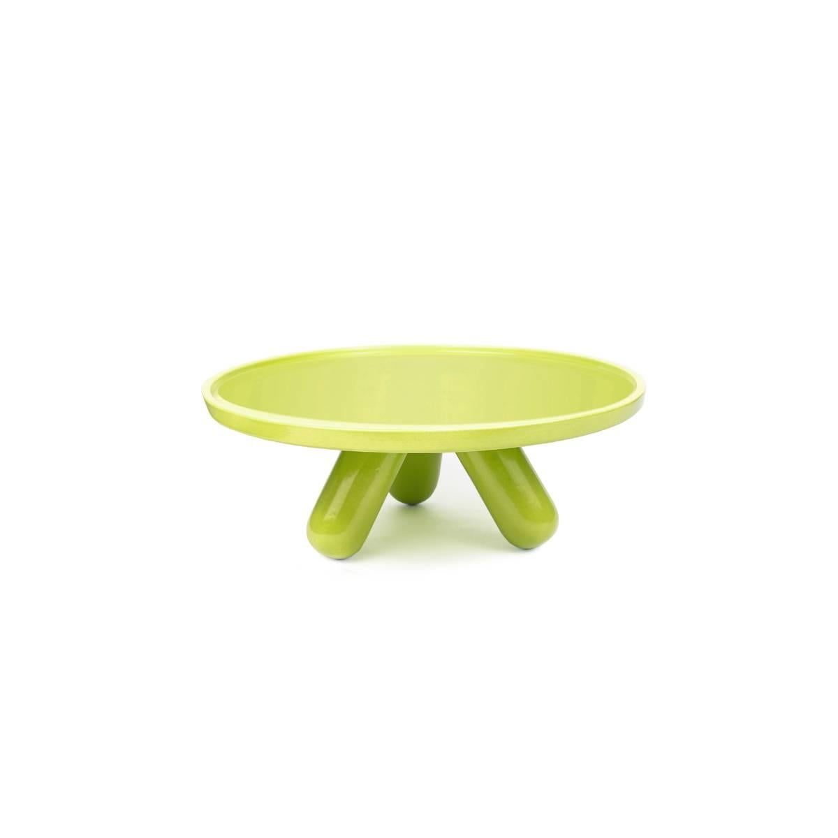 Gambone is a large ceramic riser designed by Aldo Cibic, available in three color versions (anthracite, red and green). The product is part of Table Joy collection: an upbeat, vividly colored and ever so slightly radical family of tableware that can