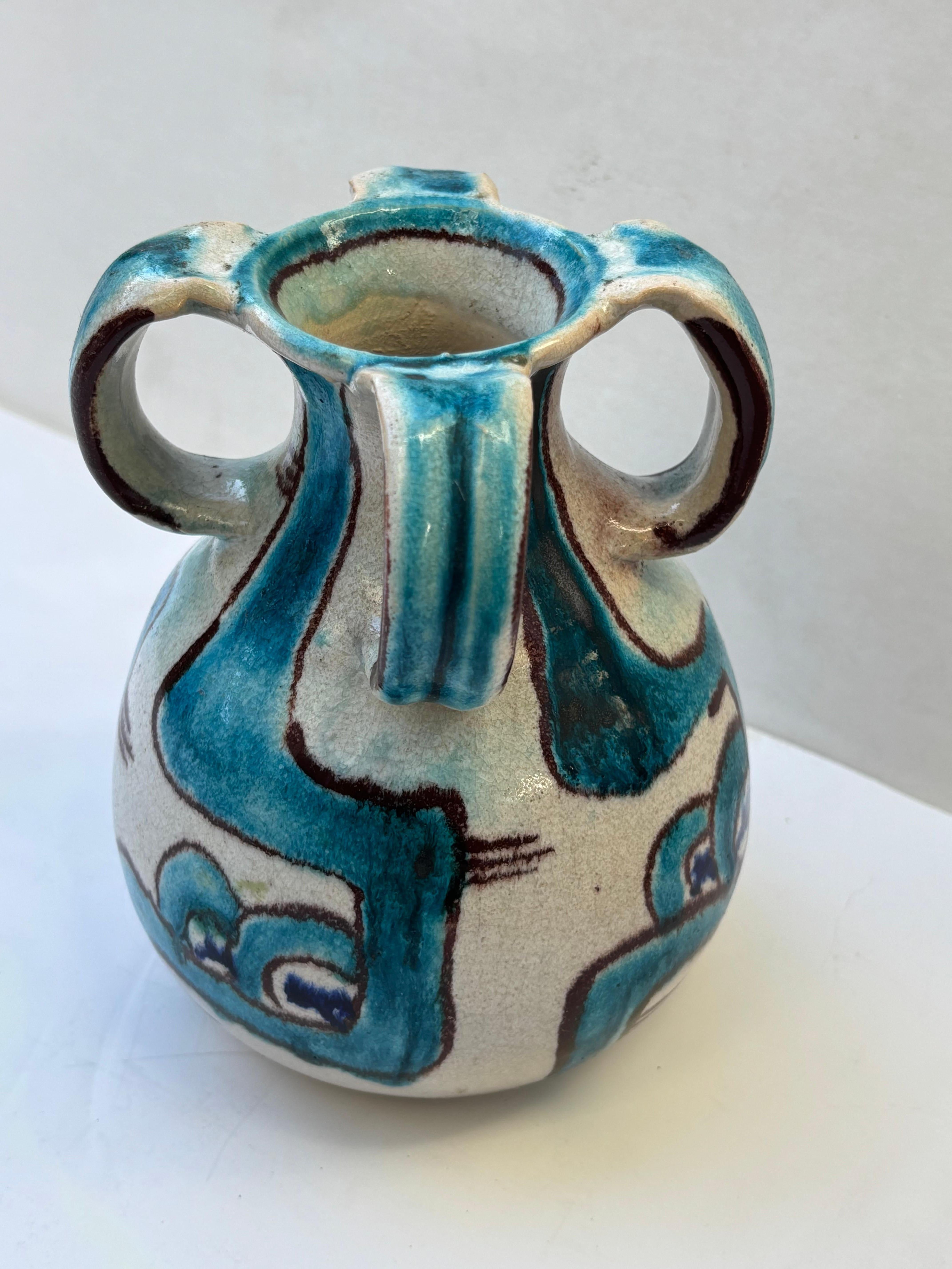 Gambone style ceramic/pottery vase/vessel, retailed by Rena Rosenthal 