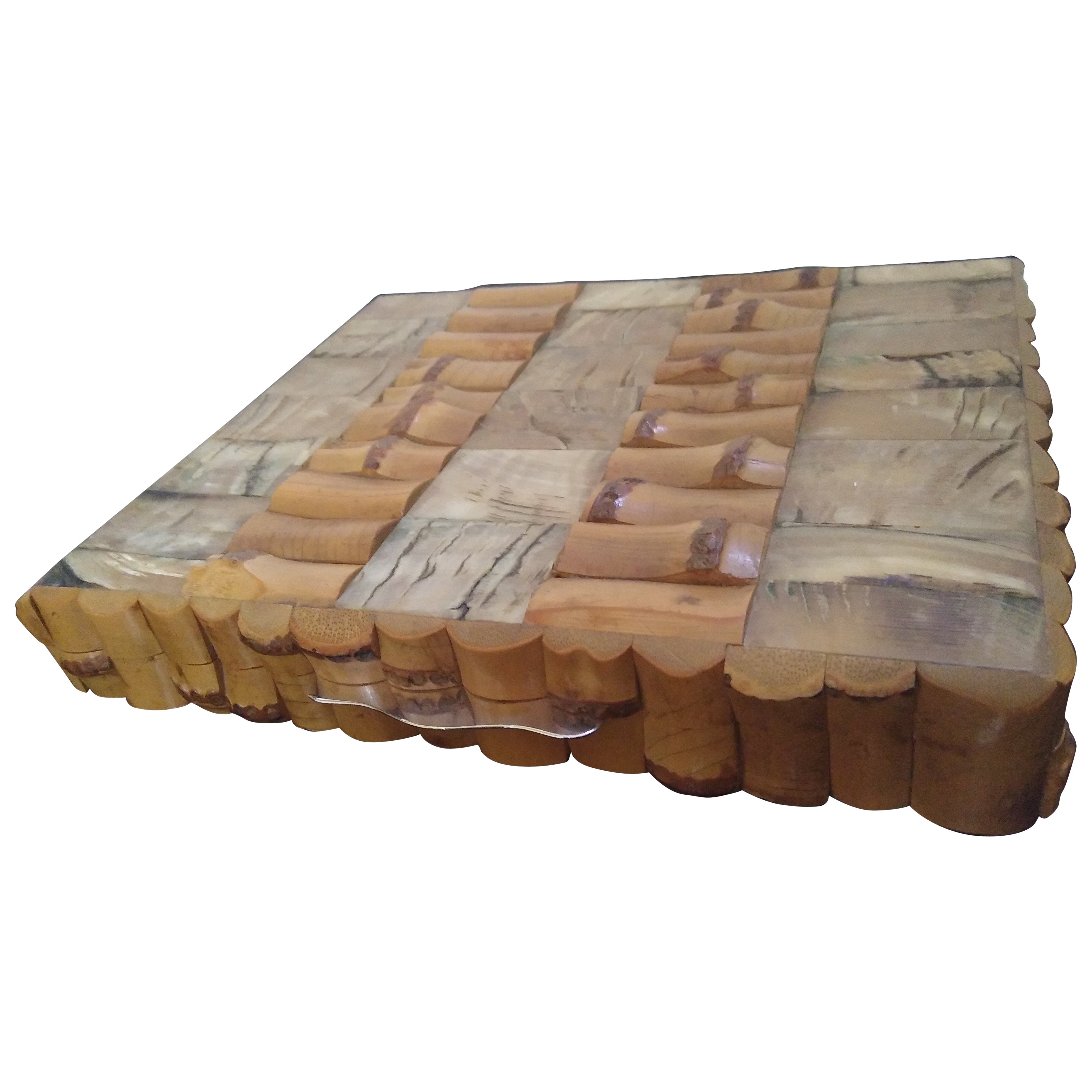 Game Box in Bamboo, Italy 1960s For Sale