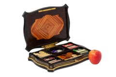 Game Box in Wood and Glit Brass, Napoleon III Period