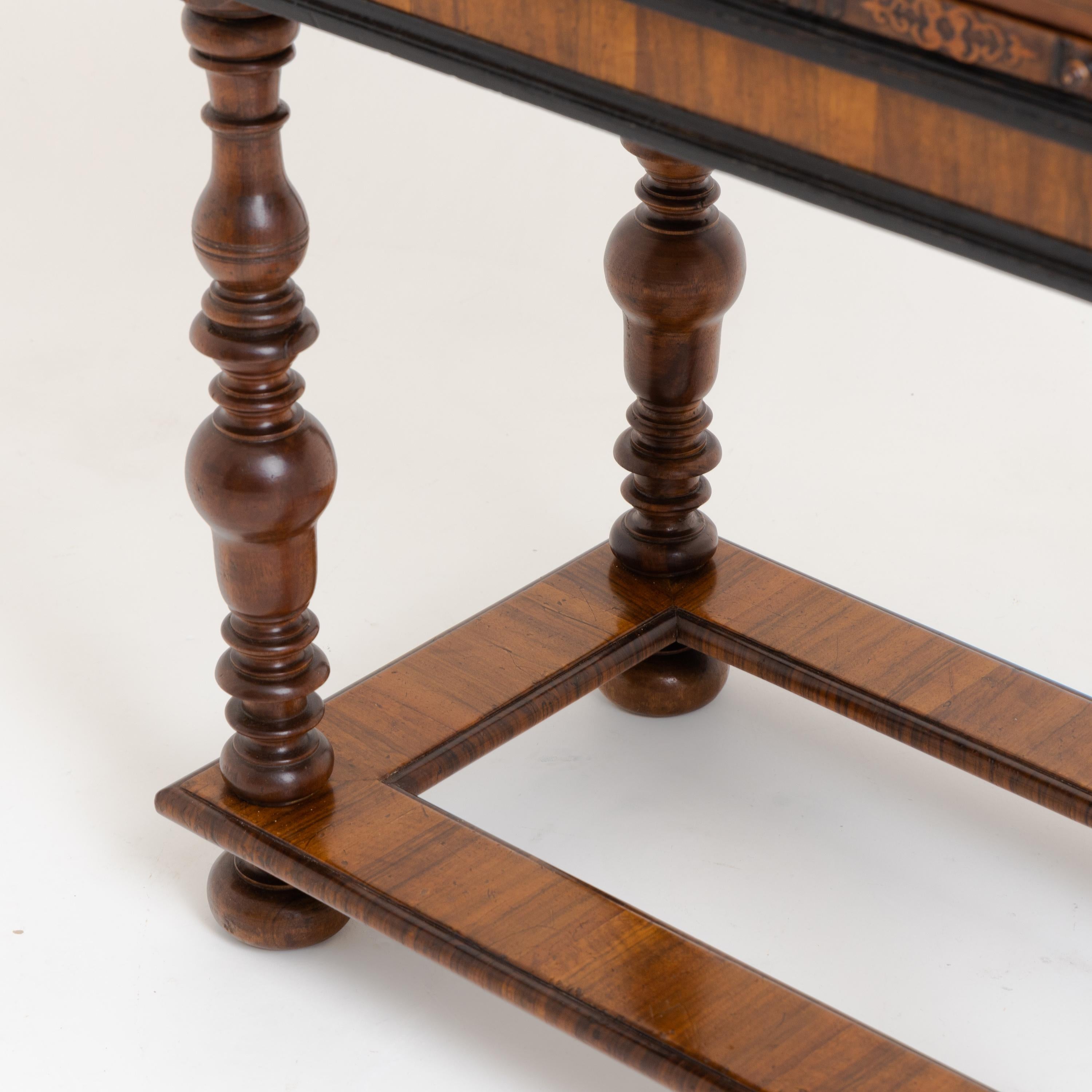Wood Game Console Table, South German 17th-19th Century