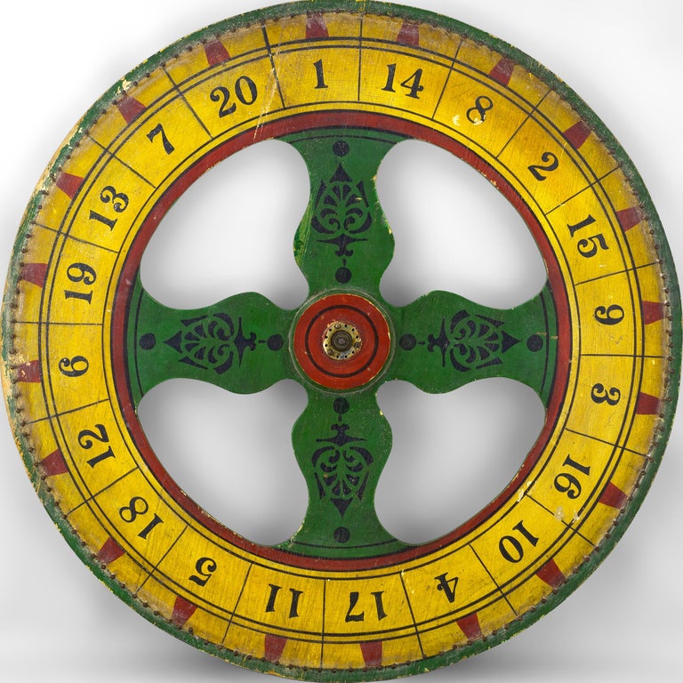 Game of Chance Spinning Wheel at 1stDibs