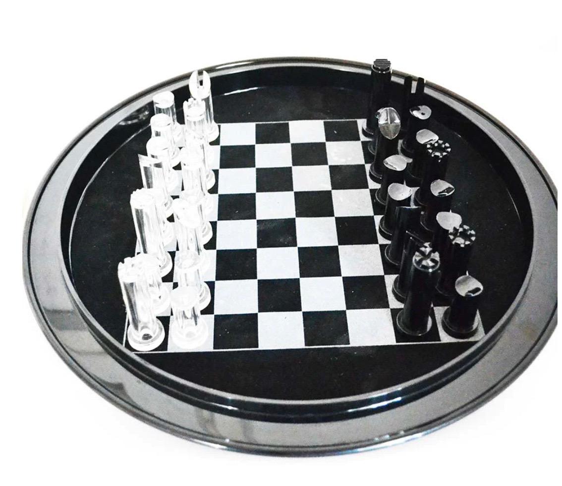 Plastic Game of Checkers produced by Rede Guzzini for Krizia, Design For Sale